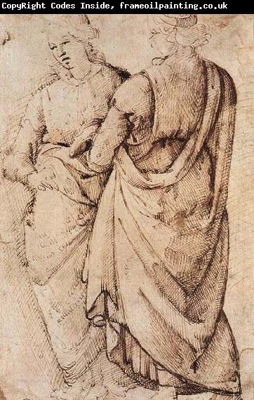 GHIRLANDAIO, Domenico Study of Two Women